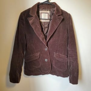 Brown corduroy blazer